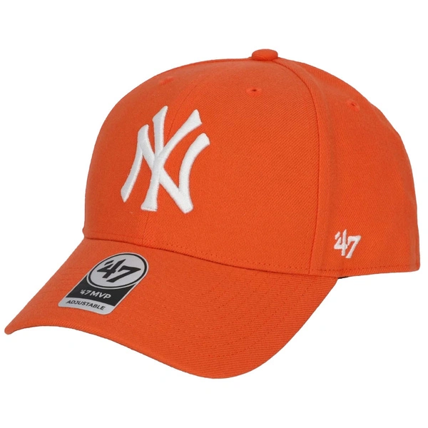 47 Brand Czapka z Daszkiem New York Yankees Orange 47 MVP Snapback 47 MVP Wool All