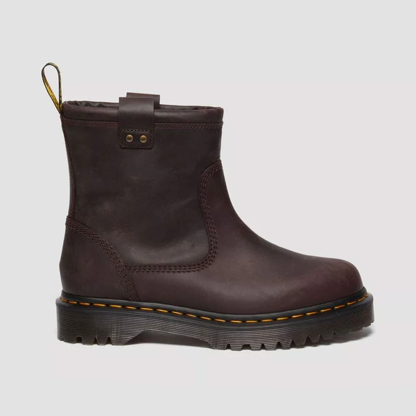 Dr. Martens botki biker Anistone Lo ciemnobrązowe 31880201