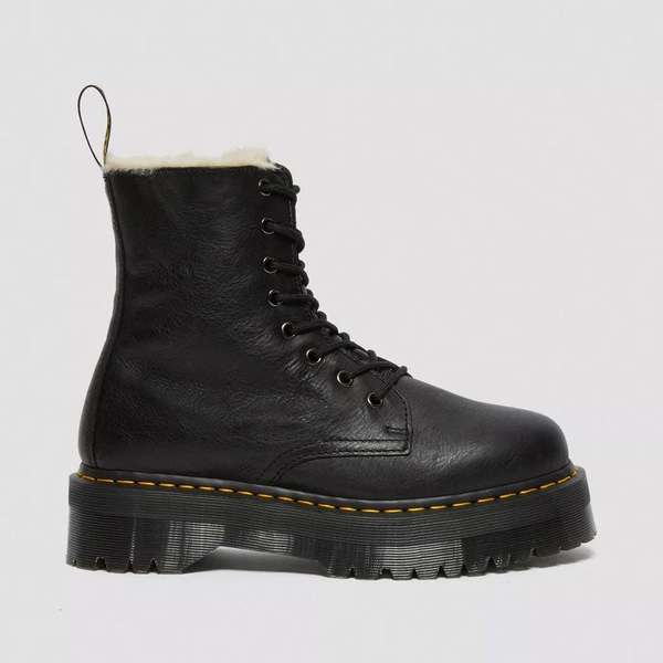 Dr. Martens glany ocieplane na platformie Jadon Pisa czarne 25637001