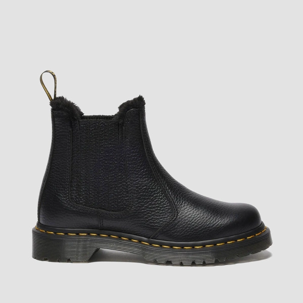 Dr. Martens sztyblety Chelsea ocieplane 2976 Leonore II Milled Nappa czarne damskie 41416001
