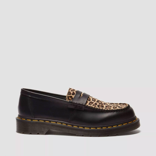 Dr. Martens loafersy Penton w panterkę czarne 41186001