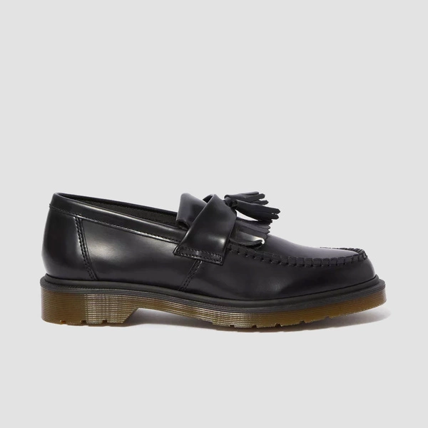 Dr. Martens loafersy z frędzlami Adrian Polished Smooth czarne 14573001