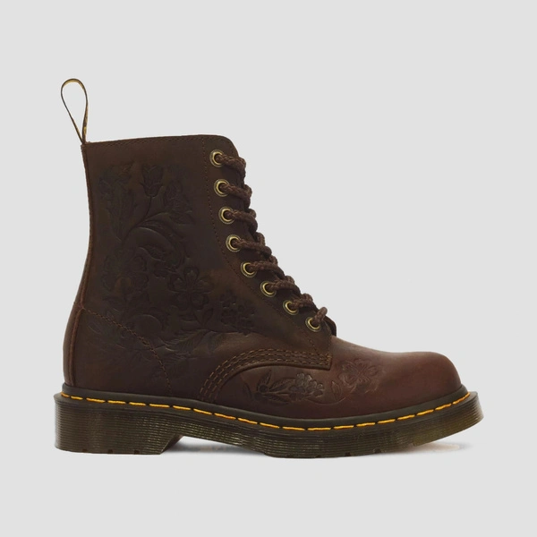Dr. Martens glany 1460 Pascal Deboss Floral Crazy Horse ciemnobrązowe damskie 43276200