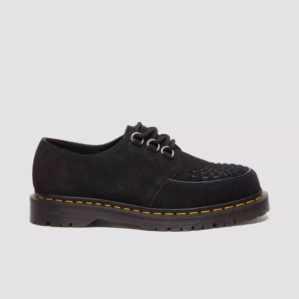 Dr. Martens creepersy Ramsey z plecionego zamszu czarne 40572001