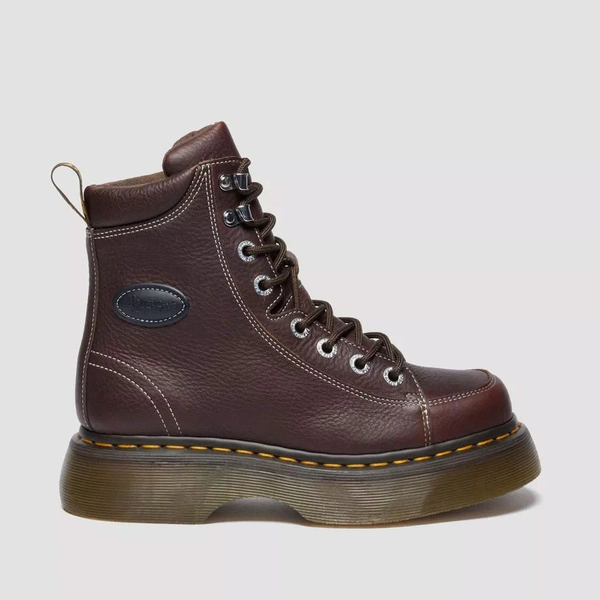 Dr. Martens glany Buzz 8-Eye Grizzly ciemnobrązowe damskie 42033200
