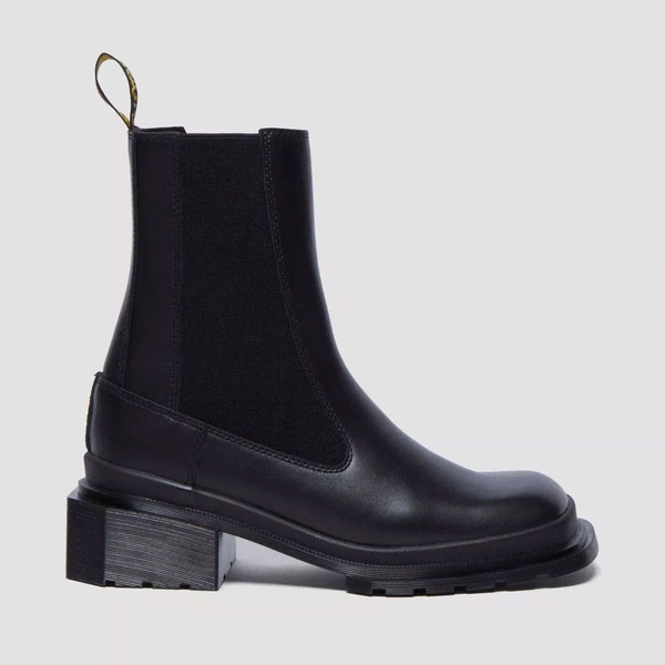 Dr. Martens sztyblety Chelsea Maybole z kwadratowym noskiem czarne damskie 32069001
