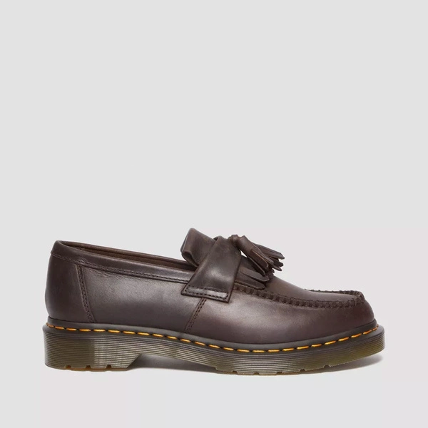 Dr. Martens loafersy z frędzlami Adrian Crazy Horse ciemnobrązowe 30917201