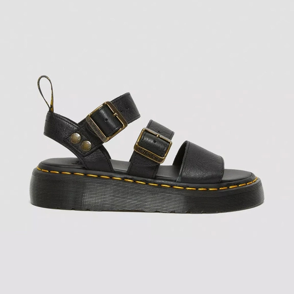 Dr. Martens sandały na platformie Gryphon Quad czarne damskie 25720001
