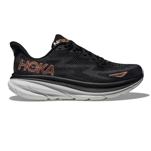 HOKA Clifton 9 damskie buty do biegania Black / Rose Gold