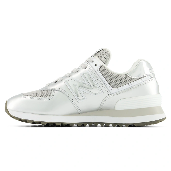 New Balance Buty Sneakersy Damskie 574 W574428 Srebrne