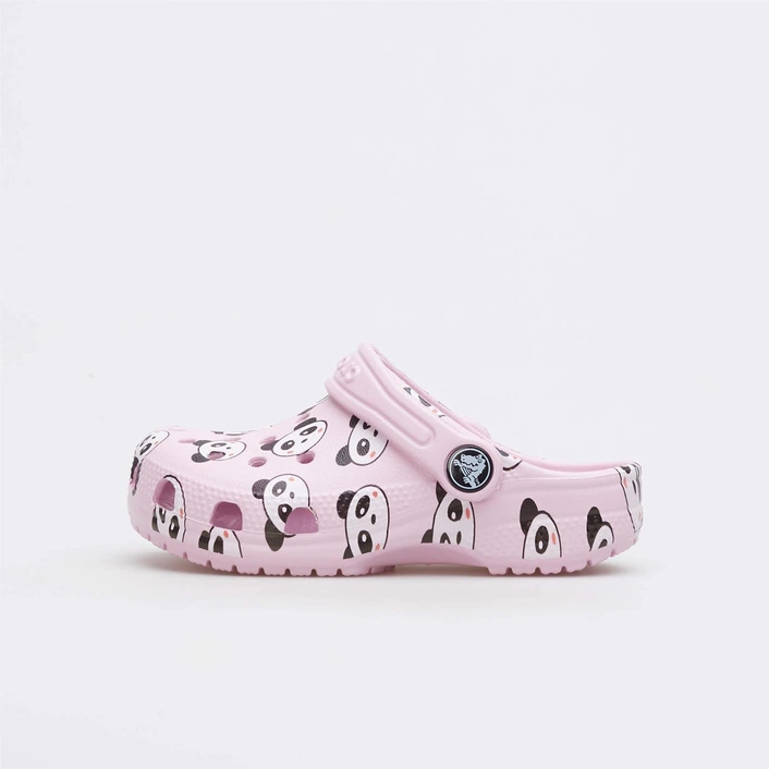 Crocs CLASSIC PANDA PRINT CLOG KIDS PINK