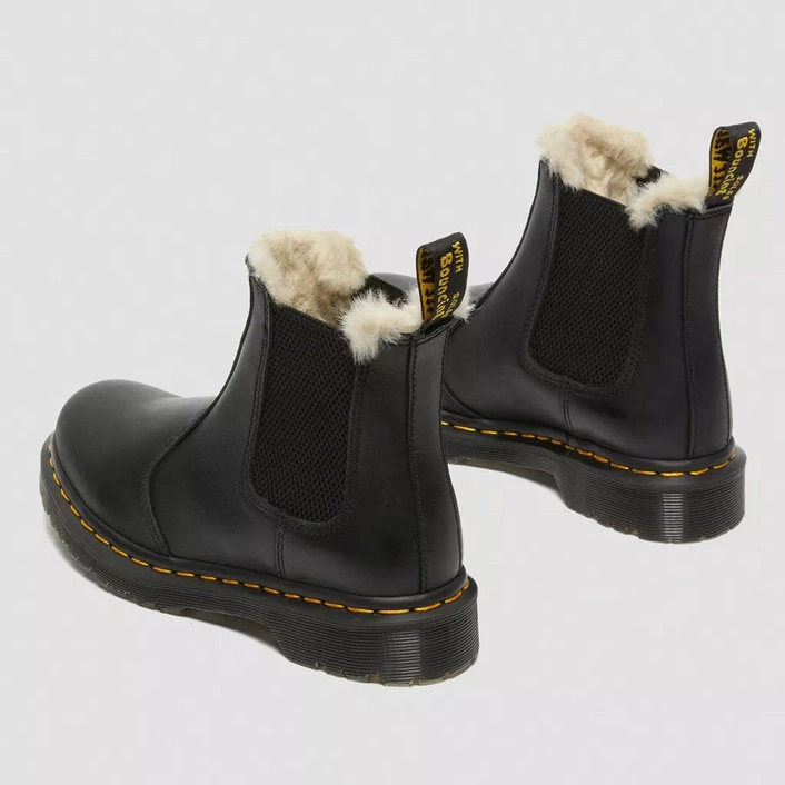 Dr. Martens 2976 Leonore Faux Fur Lined Burnished Chelsea Boots 21045001
