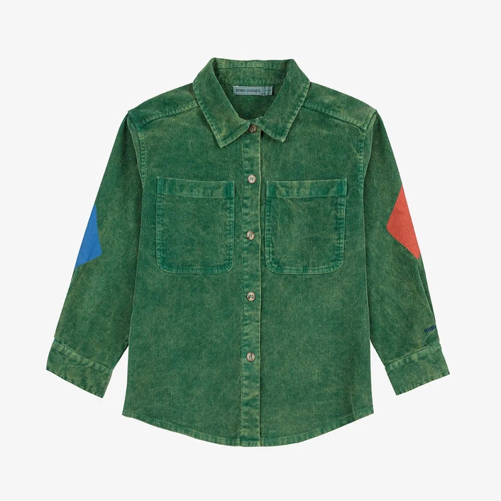 BOBO CHOSES WOVEN LONG SLEEVE GREEN