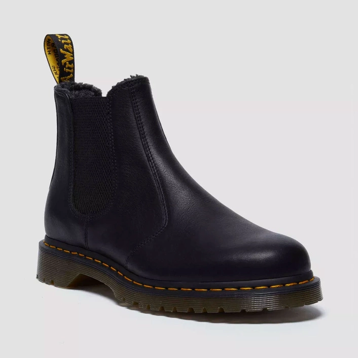 Dr. Martens sztyblety Chelsea ocieplane 2976 Grizzly czarne 31874001