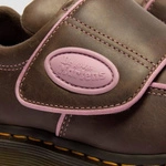 Dr. Martens półbuty na rzep Buzz Strap Wyoming ciemnobrązowe damskie 42845200