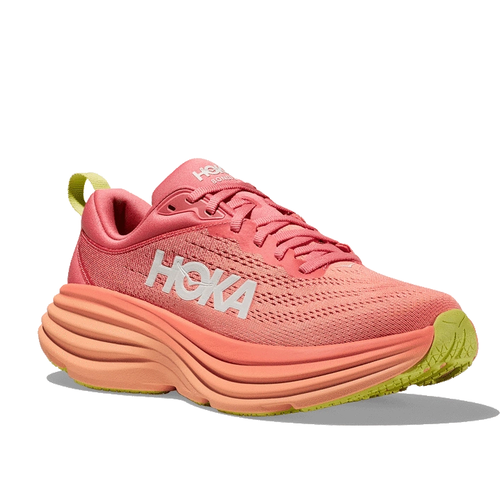 Hoka WOMEN'S BONDI 8 CORAL/PAPAYA