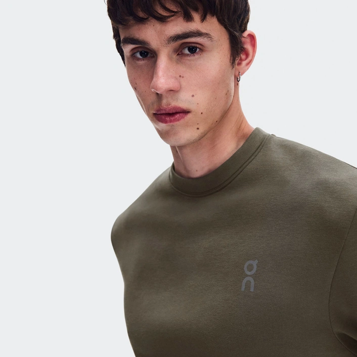 On Męska Bluza Focus Tech Crew Bark-Apparel 1MF30314966