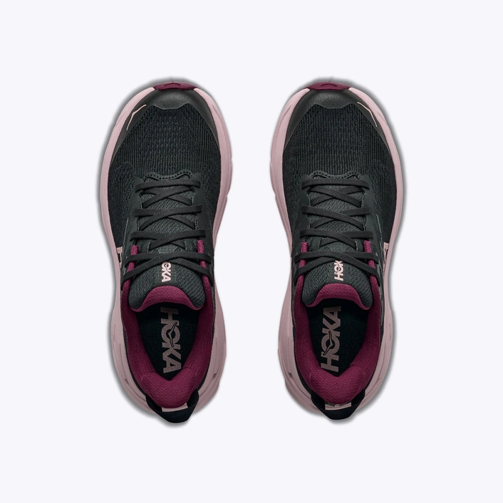 HOKA Challenger 8 damskie buty do biegania w terenie Black/Pink Opal