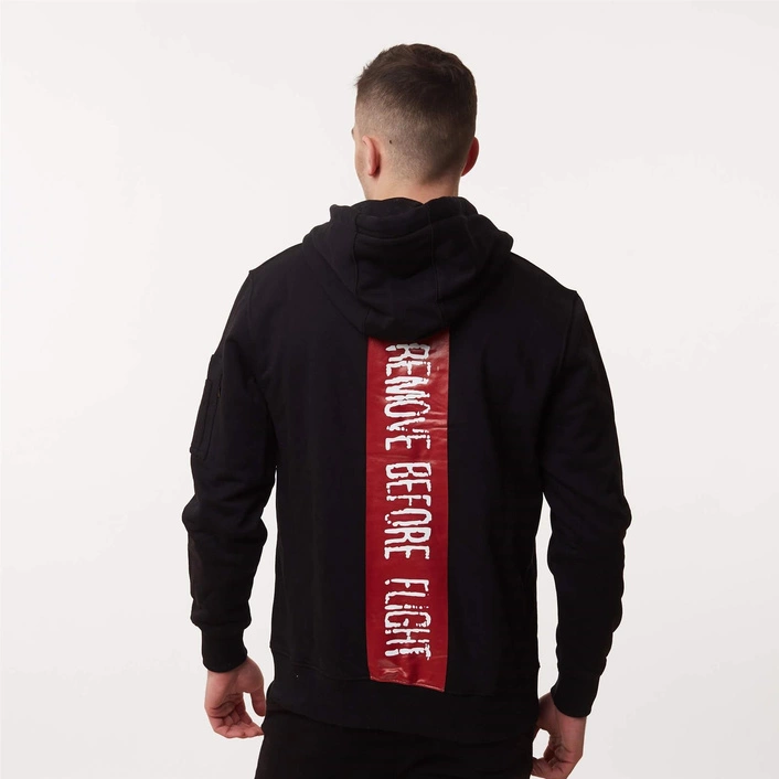 Alpha Industries RBF Latex Print Hoody BLACK