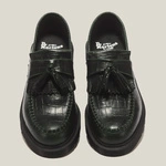 Dr. Martens loafersy z frędzlami Adrian Croc ciemnozielone 43188300