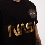 Alpha Industries NASA Reflective T-SHIRT BLACK/GOLD