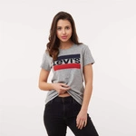 Levi's THE PERFECT GRAPHIC TEE Smokestack Heather