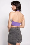 Kaotiko Purple Yin Yang Heart Top