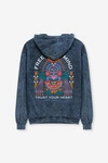Kaotiko Navy Free Your Mind Washed Sweatshirt
