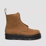 Dr. Martens buty zimowe wsuwane Zebzag Laceless ocieplane nubukowe jasnobrązowe 42019200