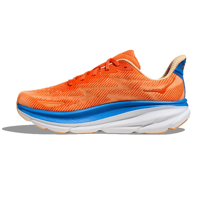 Hoka MEN'S CLIFTON 9 VIBRANT ORANGE/IMPALA