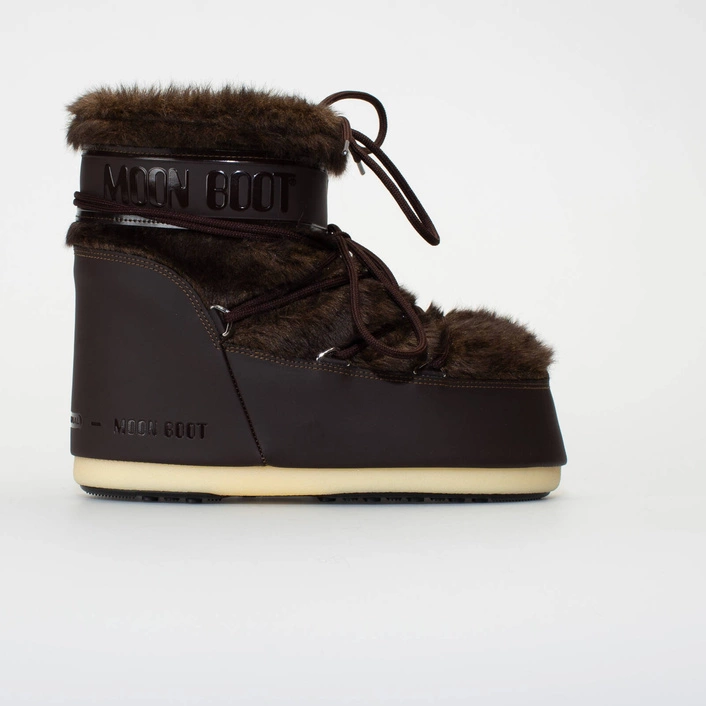 MOON BOOT ICON LOW FAUX FUR BROWN 14093900003