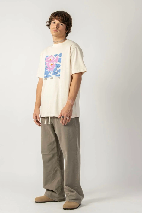 Kaotiko Water Lily Organic Cotton T-Shirt