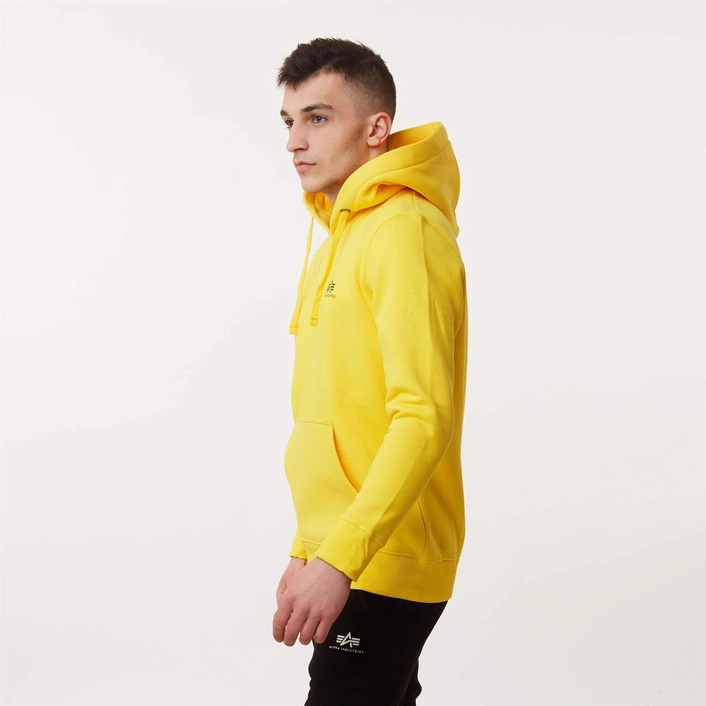 Alpha Industries BASIC HOODY SMALL LOGO EMPIRE YELLOW