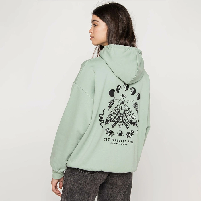 Kaotiko Moth Washed Sweatshirt