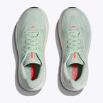 HOKA Clifton 10 damskie buty do biegania Sea Glass / Neon Flame