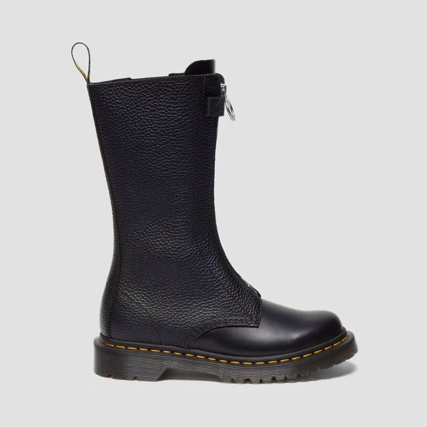 Dr. Martens glany 1B99 Front Zip z zamkiem czarne 32053001