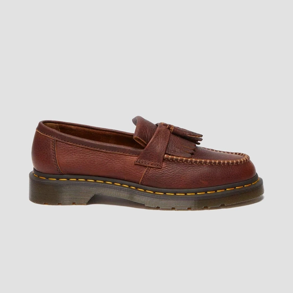 Dr. Martens Adrian Yellow Stitch Ambassador Leather Loafers 31995253