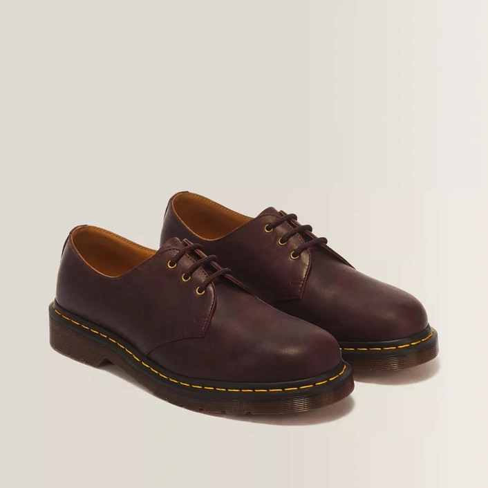 Dr. Martens półbuty 1461 Crazy Horse wiśniowe męskie 11838601