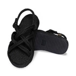 Bohonomad Platform Rope Sandal - Black
