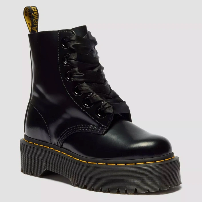 Dr. Martens glany na platformie Molly Buttero czarne damskie 24861001