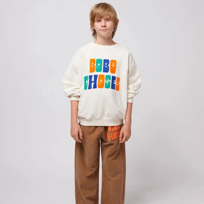 BOBO CHOSES Bawełniana Bluza Multicolor Bobo Choses sweatshirt