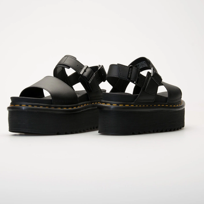 Dr. Martens sandały na platformie Voss Quad czarne damskie 26725001