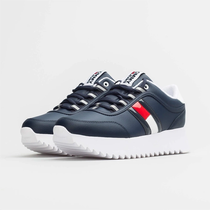 Tommy Jeans WMNS High Cleated Flag Sneaker Twilight Navy