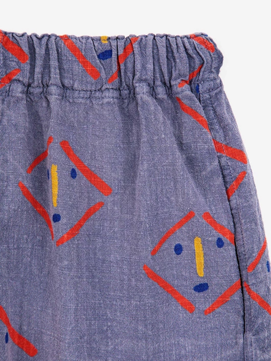 BOBO CHOSES MASKS ALL OVER WOVEN SHORTS