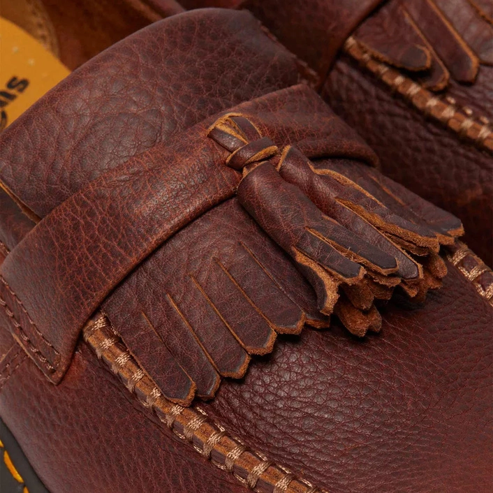 Dr. Martens Adrian Yellow Stitch Ambassador Leather Loafers 31995253