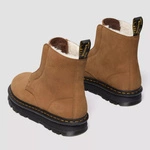 Dr. Martens buty zimowe wsuwane Zebzag Laceless ocieplane nubukowe jasnobrązowe 42019200