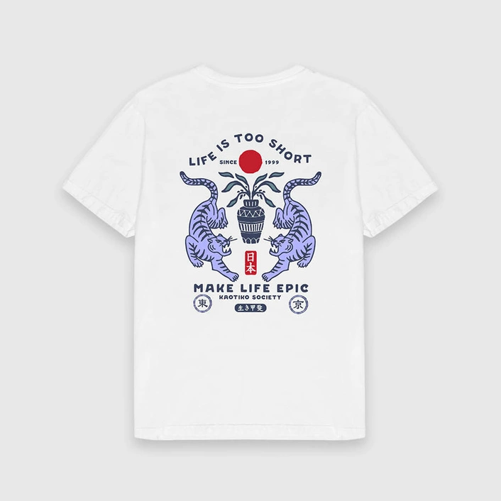 Kaotiko Life Is Too Short Washed T-shirt