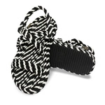 Bohonomad Bahamas Platform Rope Sandal - Black/White