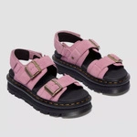 Dr. Martens sandały na platformie Zebzag zamszowe pudroworóżowe damskie 42689650