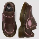 Dr. Martens półbuty na rzep Buzz Strap Wyoming ciemnobrązowe damskie 42845200